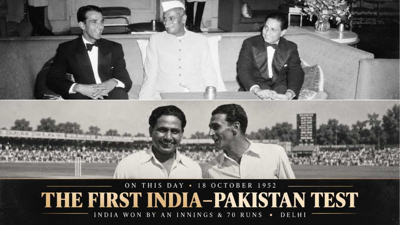First Ever India Pakistan Test